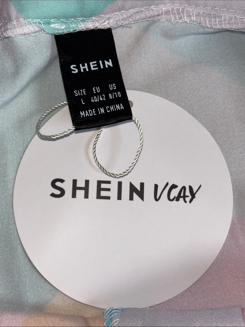 SHEIN Vcay Geo Pattern Flowy Pants - Picture 7 of 8